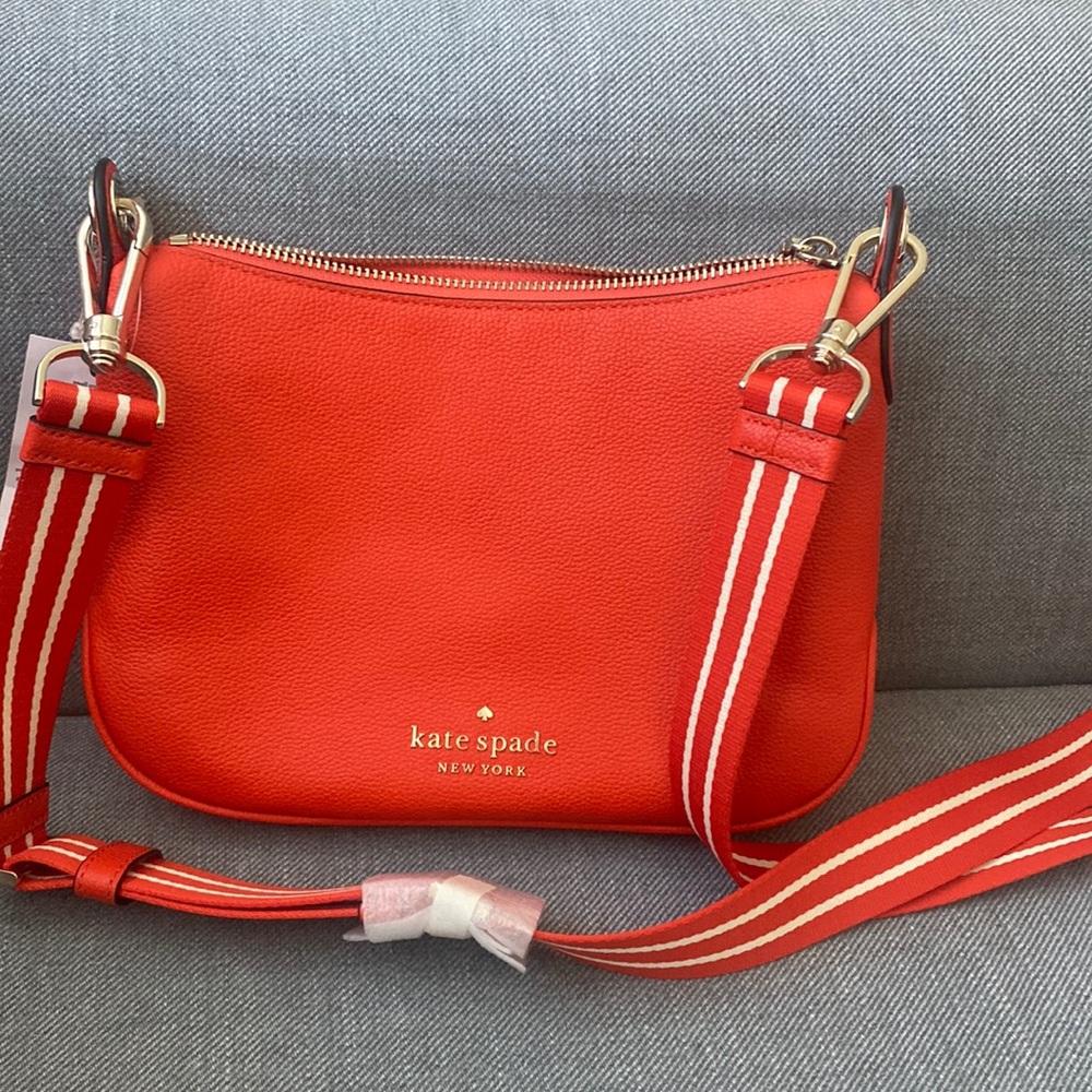 Orange kate spade crossbody bag